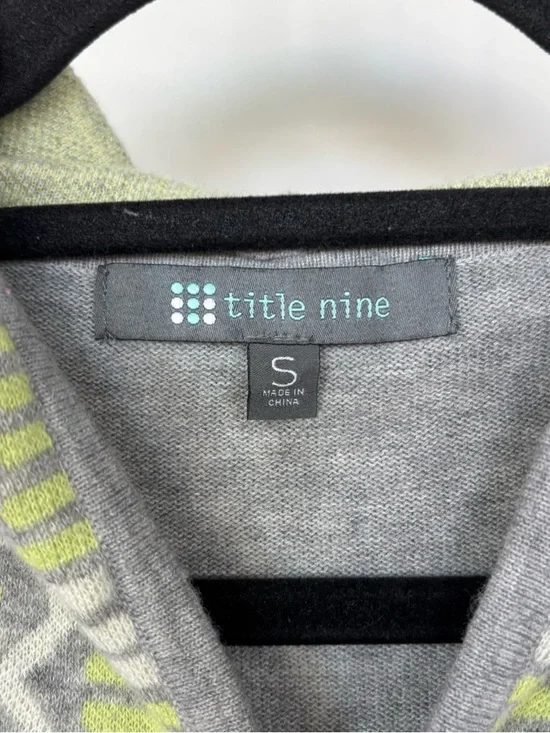 Title Nine Merino Wool Geometric Print Sweater Tunic Dress Size S - Picture 2 of 7